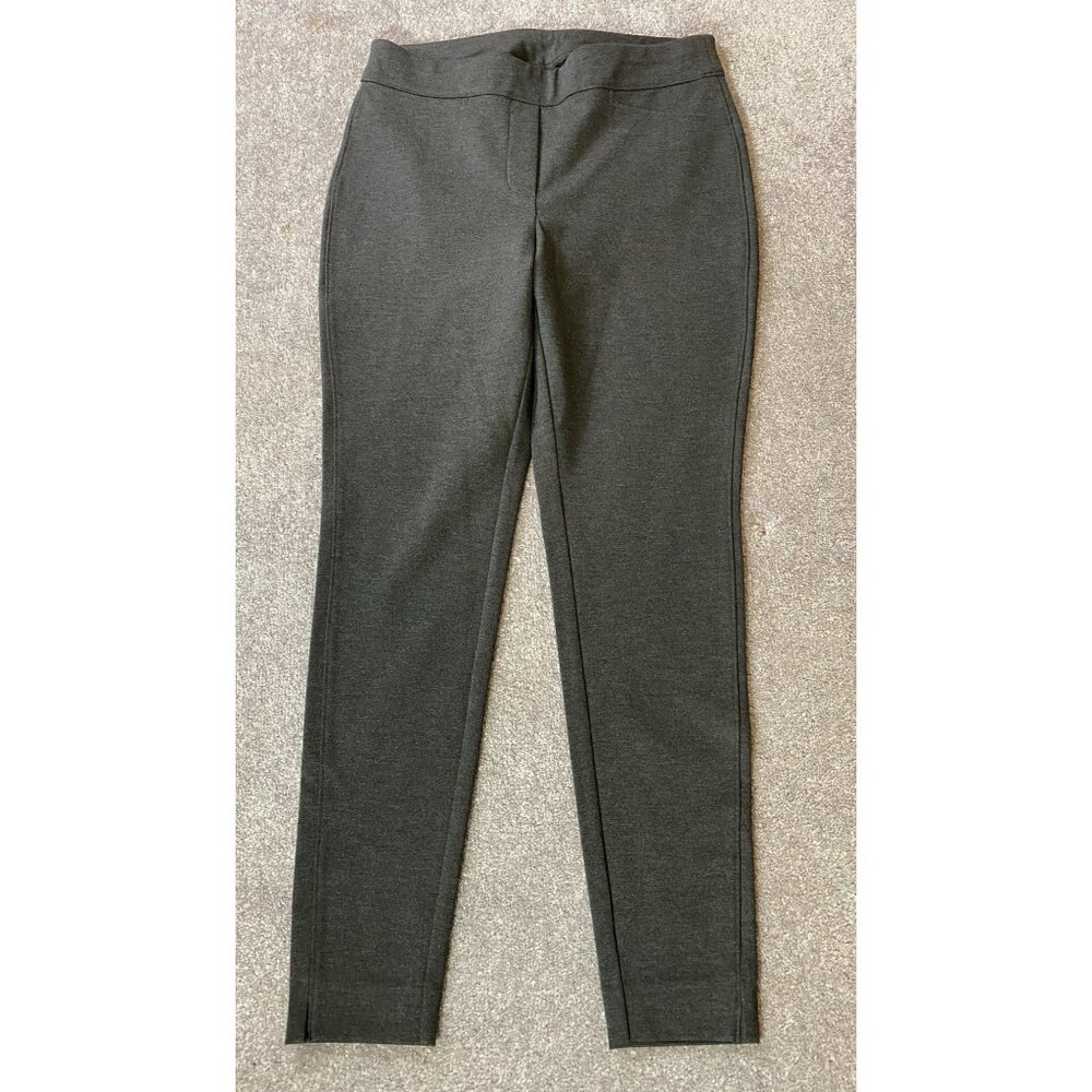 Chicos Tailored Legging Ultra-Soft Wide Waistband Dark Gray Slim Fit Size 1 8/10